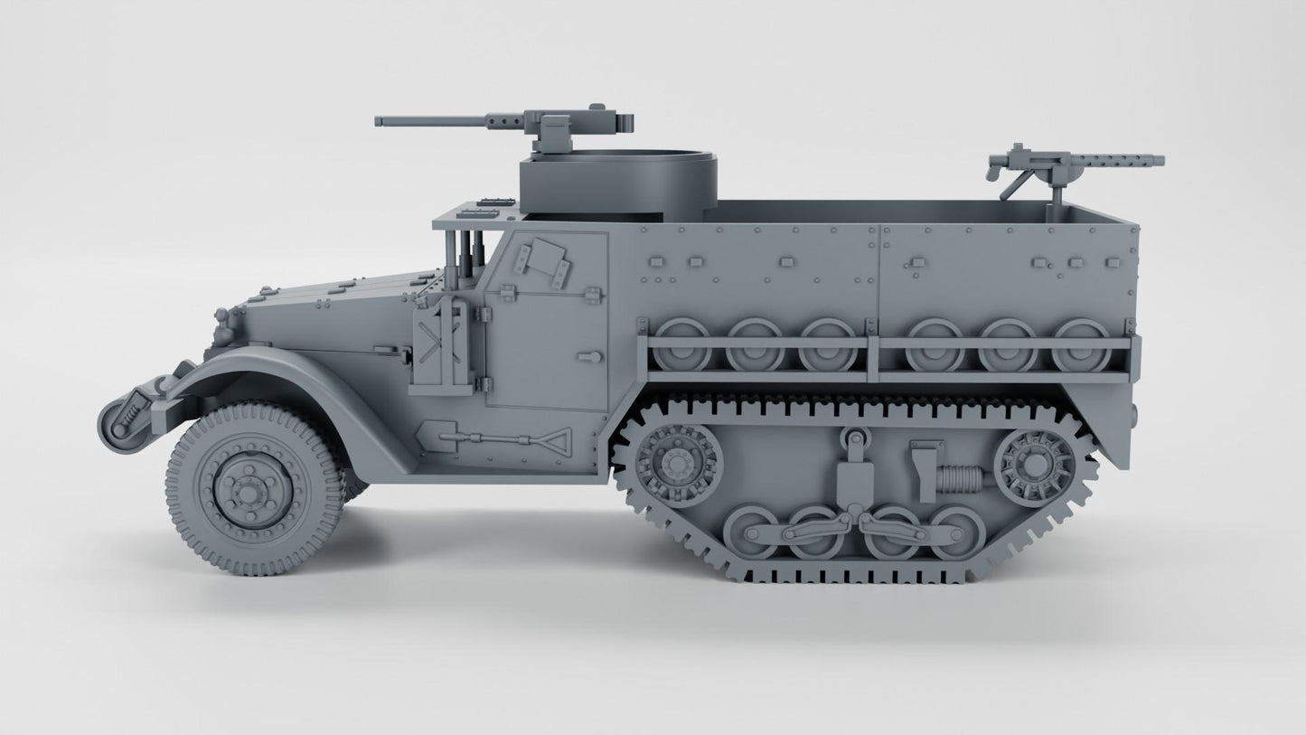 BA Battlegroup American M5 Halftrack (USA, WW2)  3D Printed Various Scales
