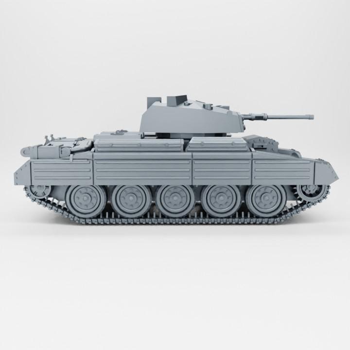 Battlegroup British Cruiser MK II AA (Uk, Ww2) 3d Printed Various Scales