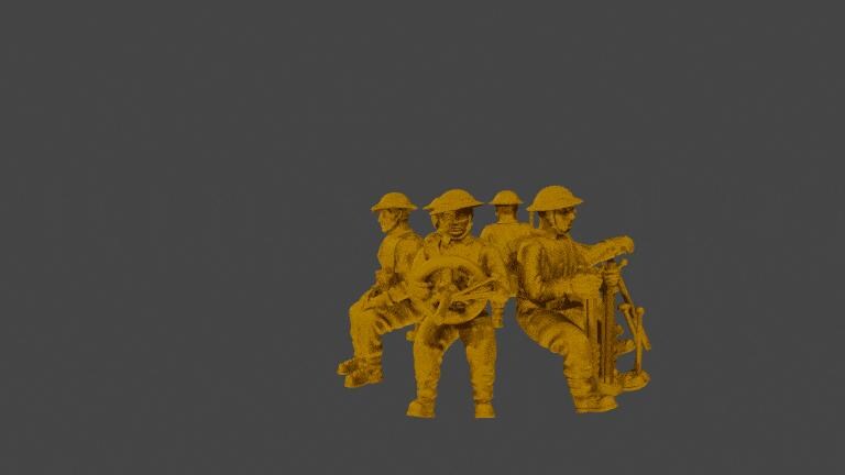 British Commonwealth generic drivers and passengers (6) | 3D Printed Miniatures in 1:56 Scale Various Scales