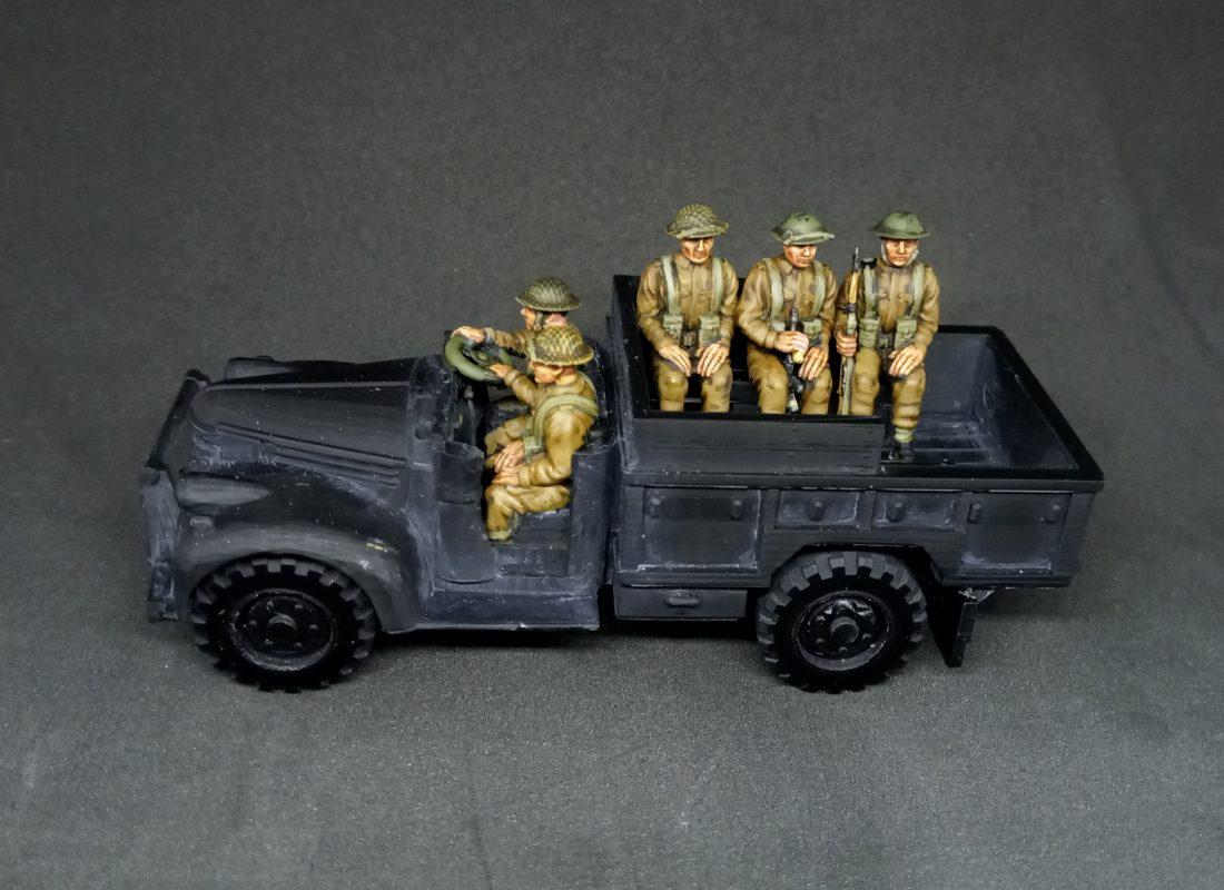 British Commonwealth generic drivers and passengers (6) | 3D Printed Miniatures in 1:56 Scale Various Scales