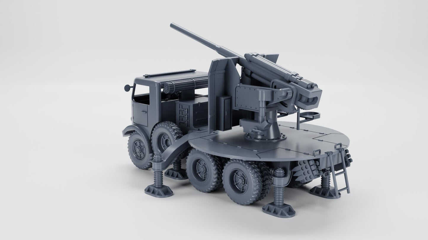 BA Battlegroup Breda 52 with 90-53 Self-Propelled Gun Truck (WW2 Italy ) 3D Printed Various Scales