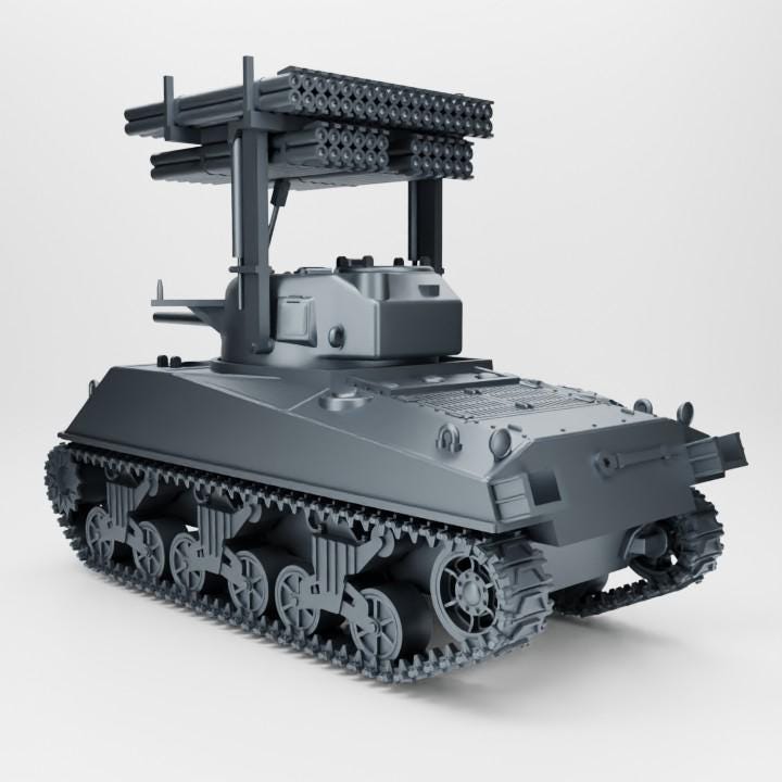 Sherman Calliope T34 – 3D Printed Resin WWII Vehicle Model