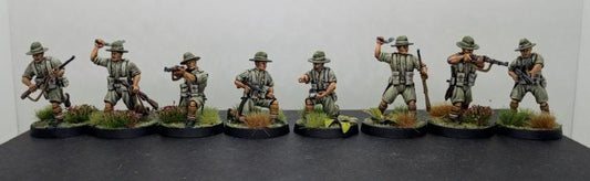 Gurkha combat squad(8) | 3D Printed Miniatures in 1:56 Scale Various Scales