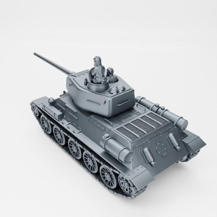 Soviet T34-85 Medium Tank (late War Fall of Berlin)  (USSR) (Soviet, WW2) Various Scales BA