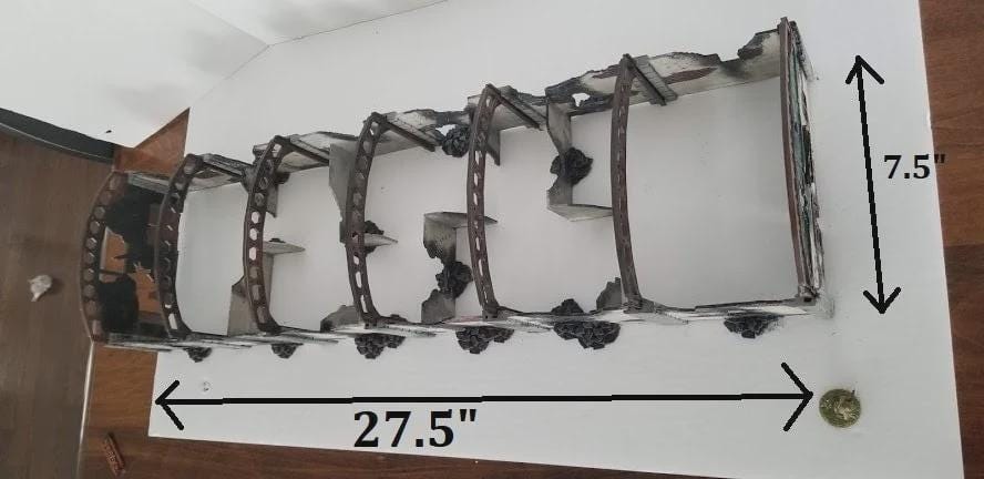 3D Printed Damaged Factory Terrain: 28mm Scale Wargaming Scenery