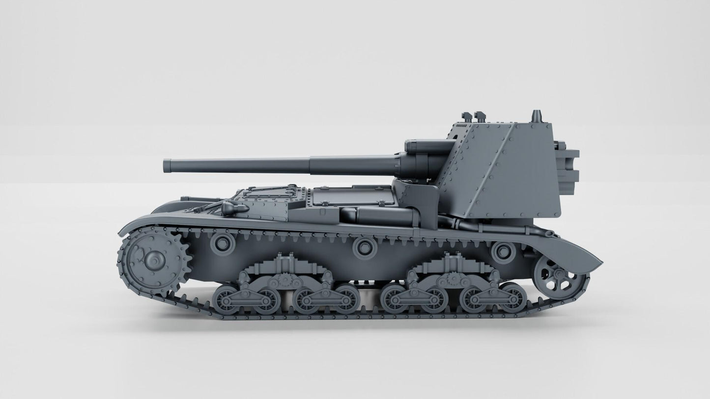 BA Battlegroup Italian Semovente da 90-53  (WW2 Italy ) 3D Printed Various Scales