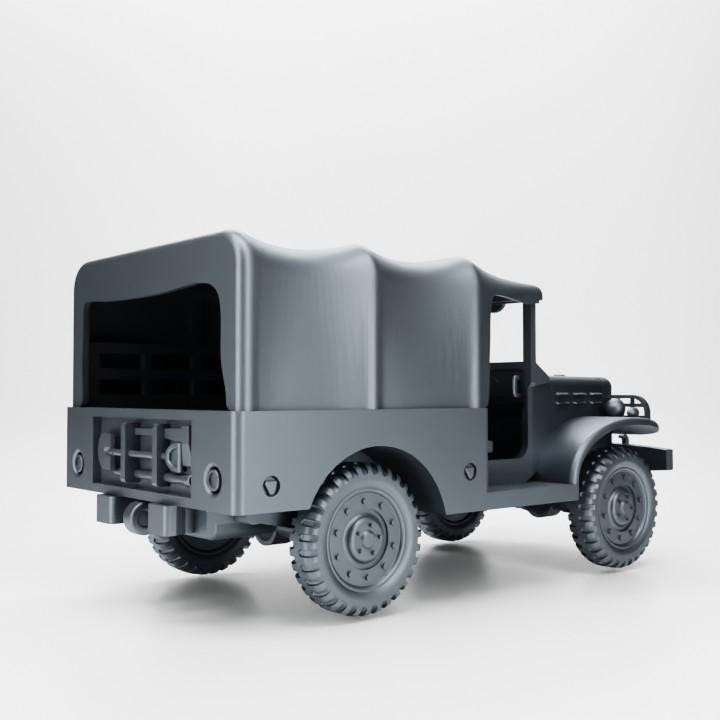 Dodge WC51-52 – D-Day Variant | WWII  | High-Detail 3D Printed Resin Miniature (Multiple Scales)