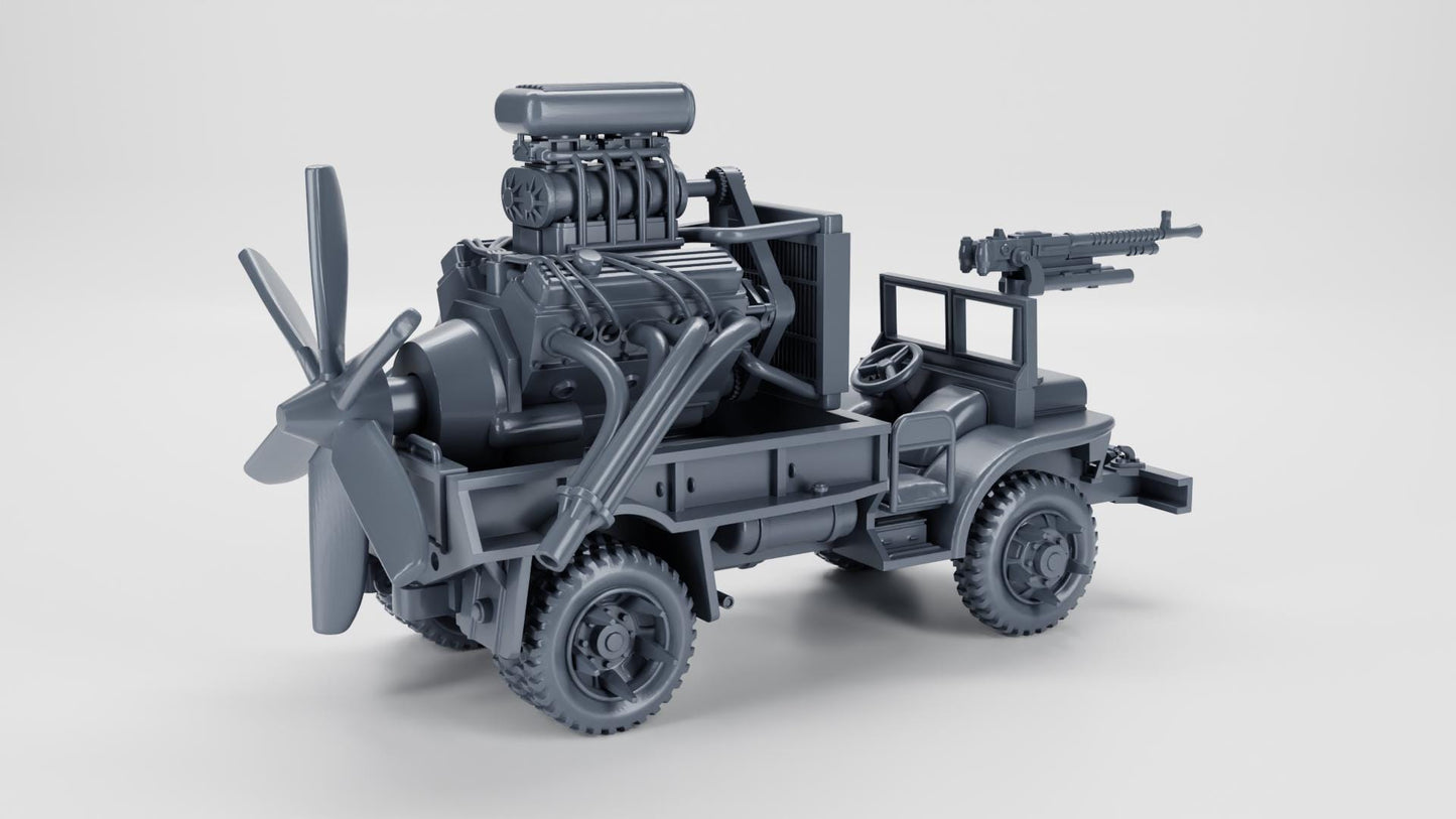 Ford GTB Burma Jeep (US, WW2) K47 Fallout Gaslands Weird War II 1-64