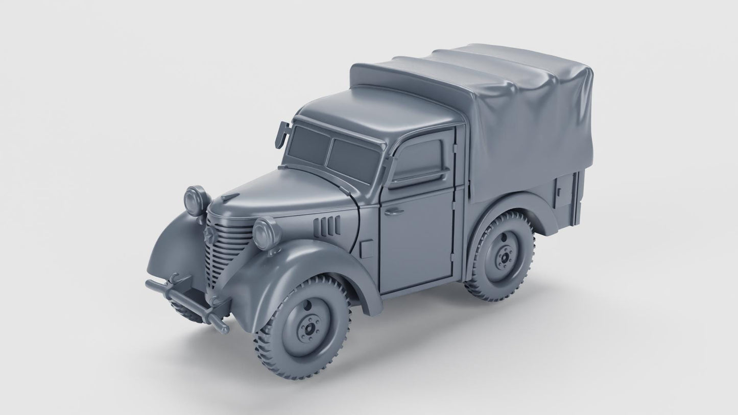 Type 95 Kurogane Pickup (Japan)  – 3D Printed Resin Miniature | Highly Detailed WWII Vehicle | Multiple Scales (1/72, 1/56, 1/48, 1/35)