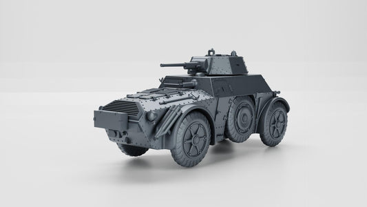 BA Battlegroup Italian Fiat-Ansaldo Autoblinda 43  (WW2 Italy ) 3D Printed Various Scales