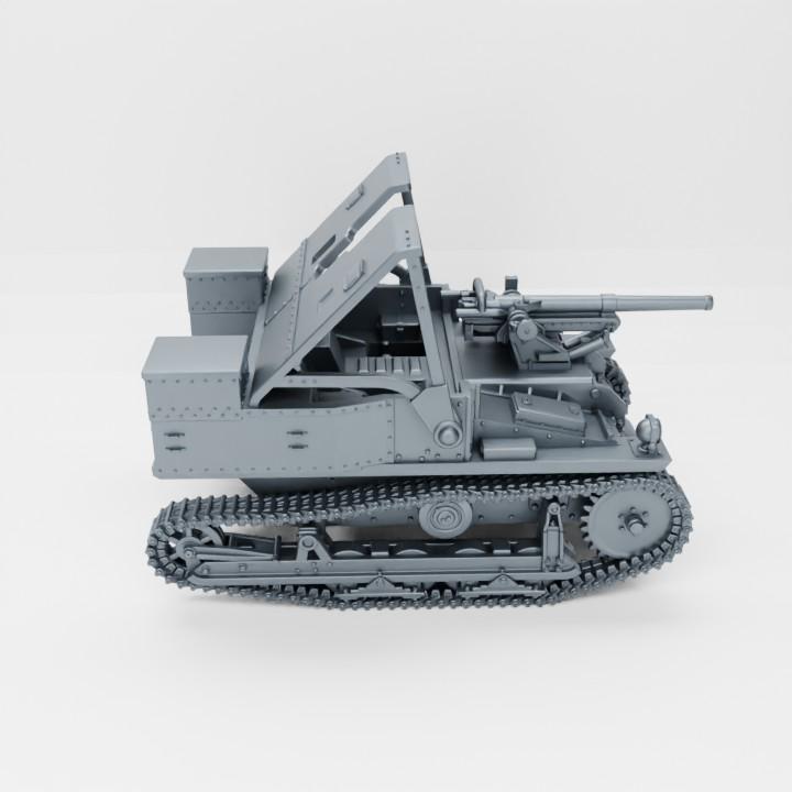 Carden-Loyd Mk.VI 47mm Gun: Belgian WW2 Resin Miniature