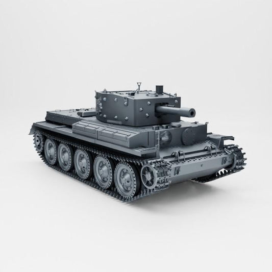 British Centaur Tank – 3D Printed WWII Resin Miniature