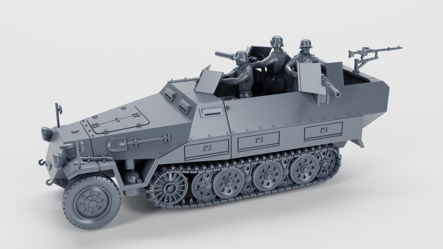 3D Printed Flammpanzerwagen Model: 28mm WWII Wargaming Miniature