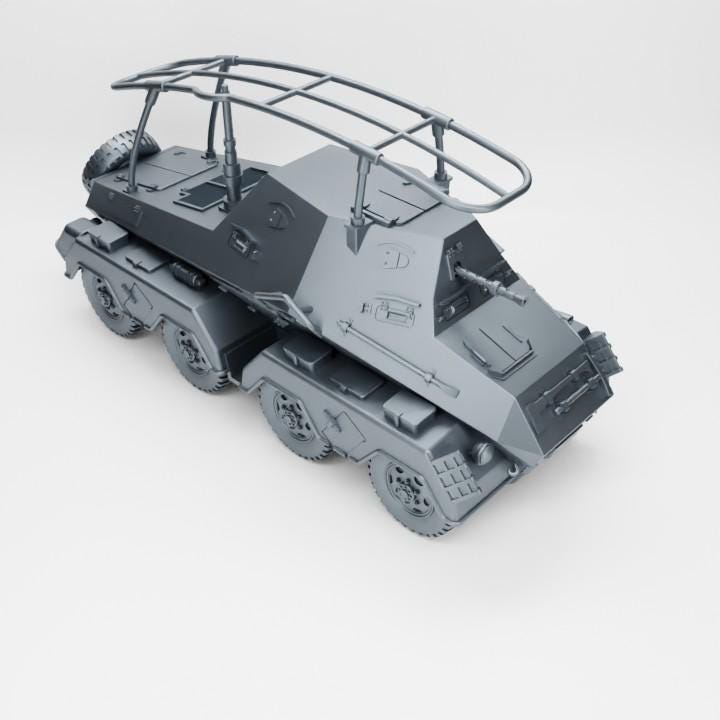3D Printed Sd.Kfz.263 – WWII German Wargaming Model (28mm / 1:56 Scale)