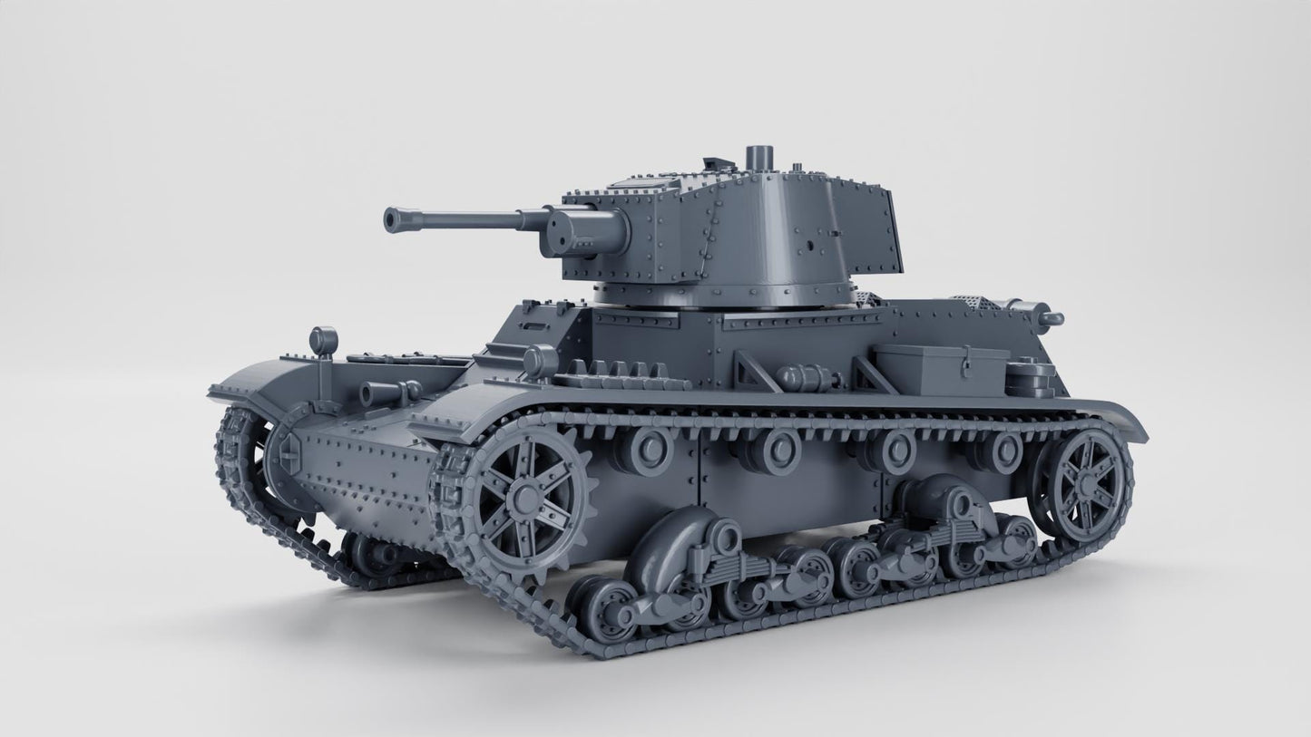 Bolt Action Battlegroup  Light Tank 7TP jw (single turret) (Poland WW2)