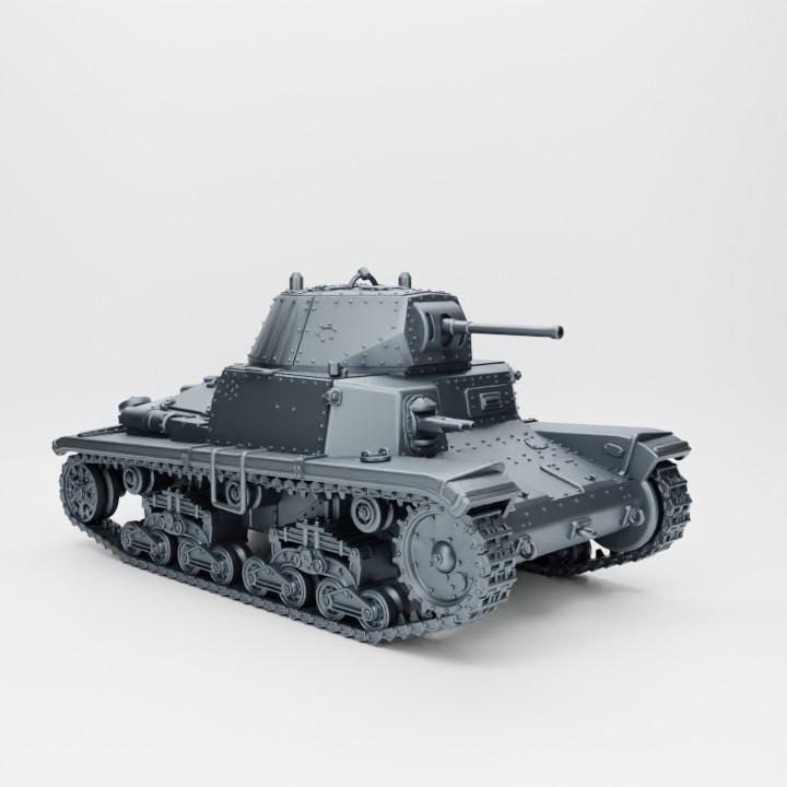 3D Printed Carro Armato M14-41 Tank | 1:56 Scale Miniature