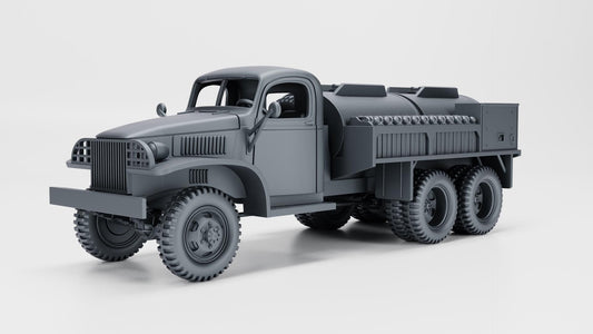 GMC CCKW 353D Fuel Truck – WWII 3D Printed Resin Model (1/72, 1/56, 1/48)