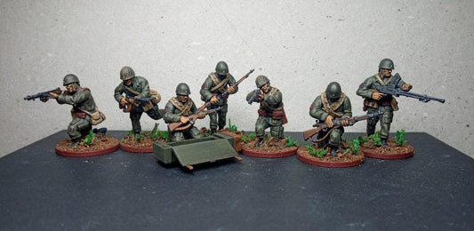 Imperial  Japan navy paratroopers (7)  | 3D Printed Miniatures in 1:56 Scale Various Scales