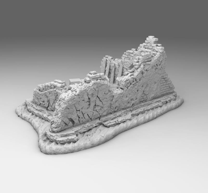 Wargaming Terrain  Arab  Improvised Base  | 3D Printed Miniatures in 1:56 Scale Various Scales