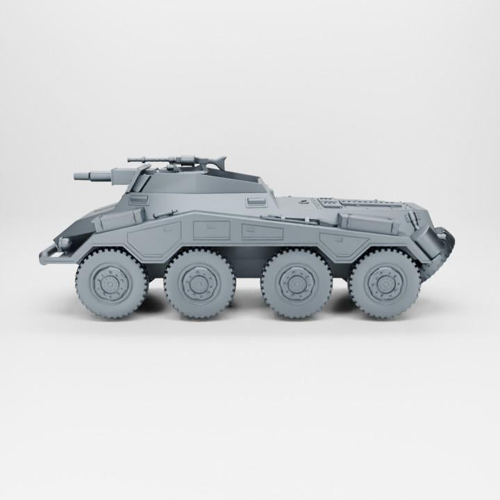 3D Printed Sd.Kfz.234-3 Stummel Model: 28mm WWII Wargaming