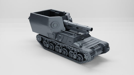 3D Printed 15cm Lorraine Sd.Kfz.135-1: WWII German Miniature
