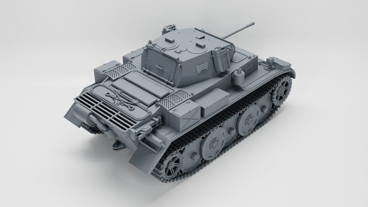 BA Battlegroup FoW Panzer II Ausf L Luchs (Germany WW2) 3D Printed Various Scales