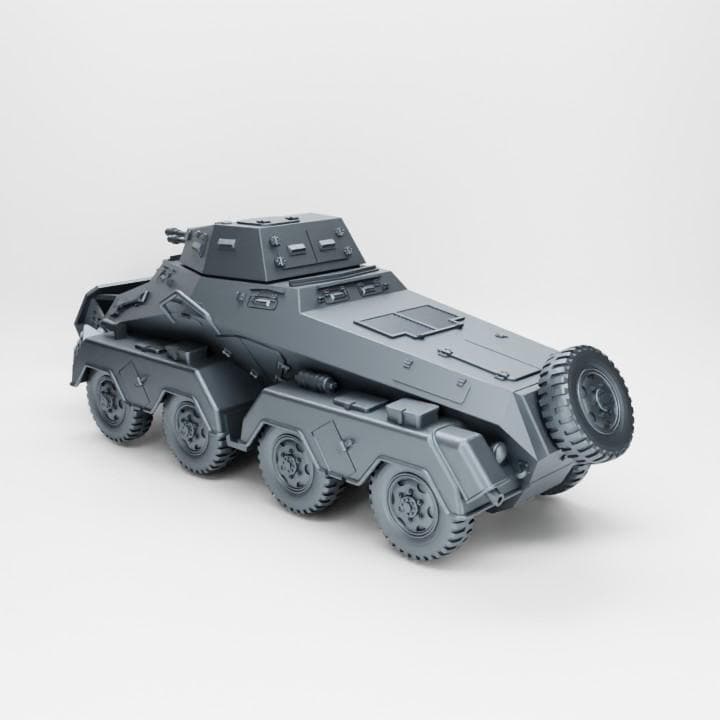 3D Printed Sd.Kfz. 231 Armoured Car: 28mm WWII Wargaming Model