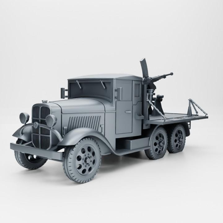 Type 98 AA Machine Cannon Carrier: Resin IJA WW2 Miniature