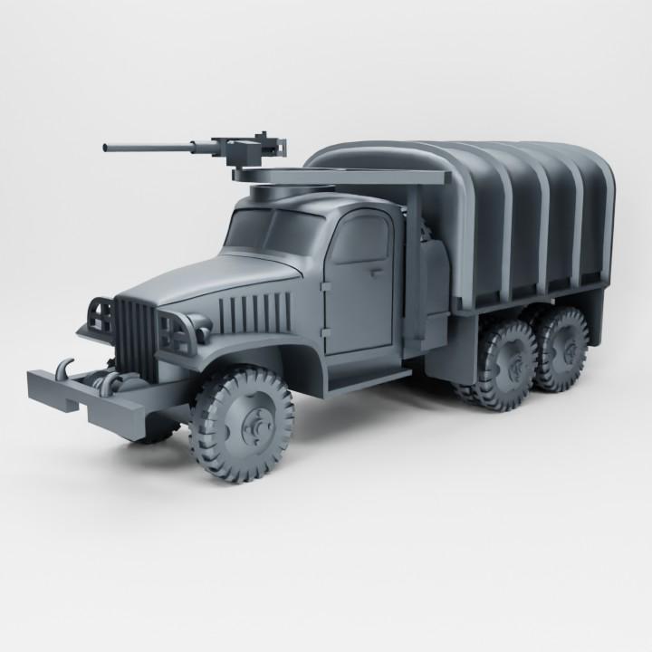3D Printed CCKW Hard Top Truck – WWII Resin Miniature (Multiple Scales)