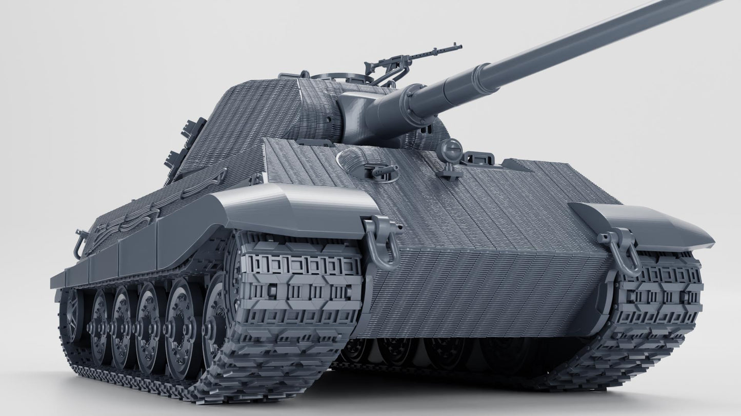 Tiger II Ausf B Zimmerit Tank: WW2 German Battlegroup Miniature