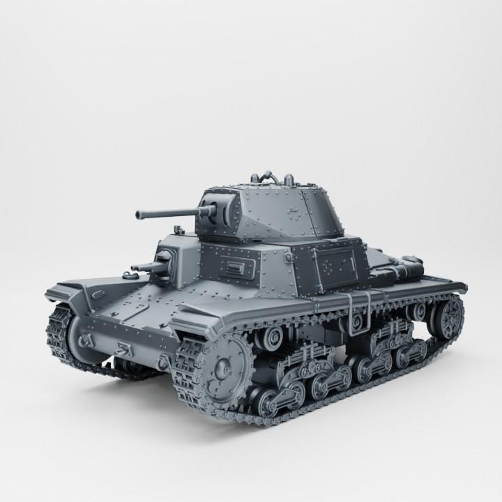 3D Printed Carro Armato M14-41 Tank | 1:56 Scale Miniature