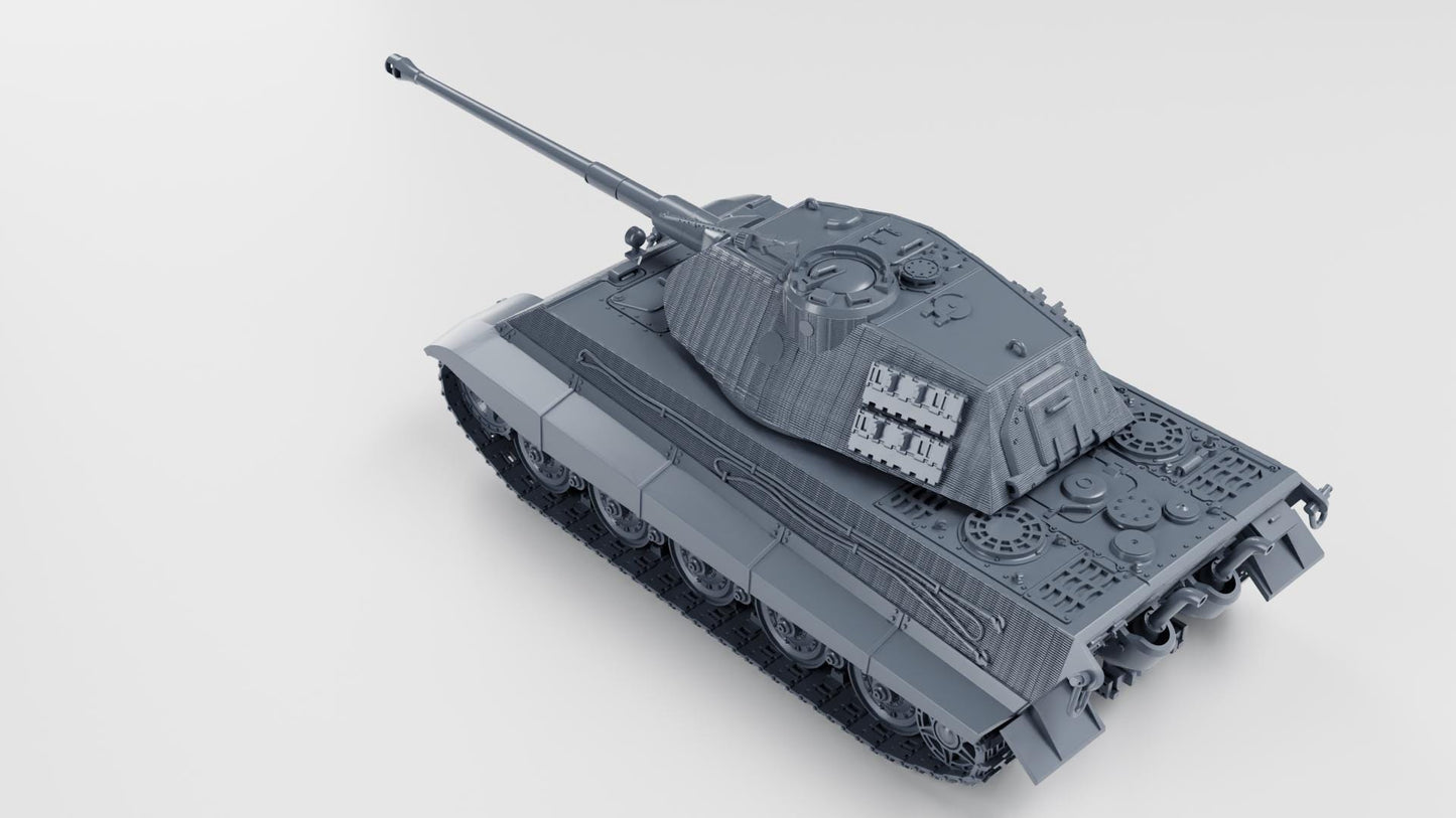 Tiger II Ausf B Zimmerit Tank: WW2 German Battlegroup Miniature