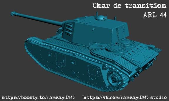 BA Battlegroup ARL44 -French-post-war-heavy-tank (France, Post War) Various Scales