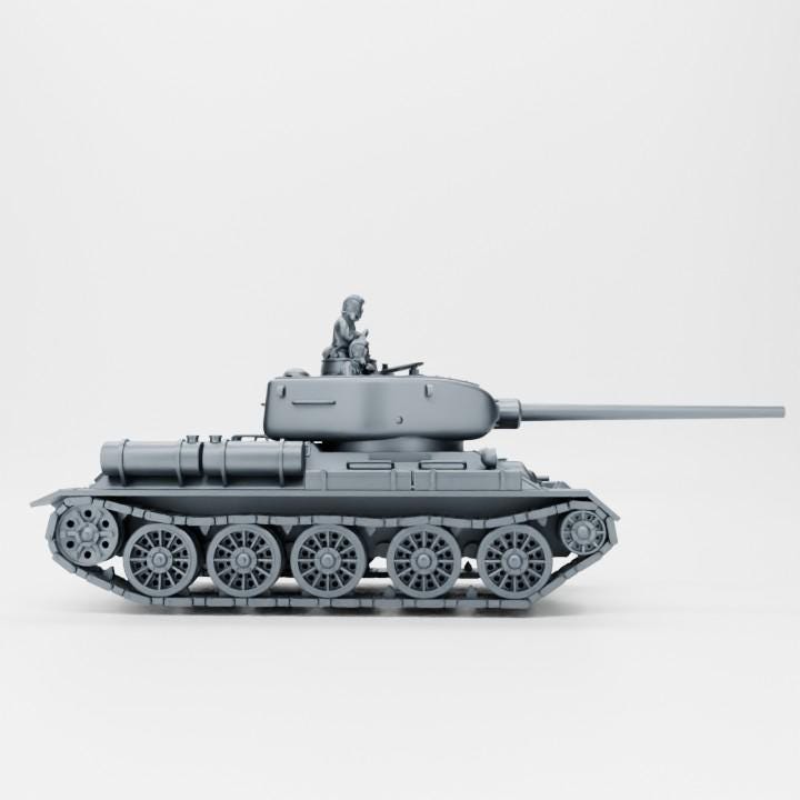 Soviet T34-85 Medium Tank (late War Fall of Berlin)  (USSR) (Soviet, WW2) Various Scales BA