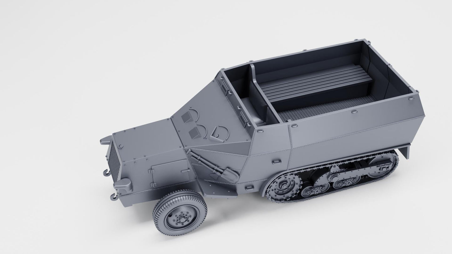 3D Printed SPW S307(f) - Ammo Carrier, 1:56 Scale Miniature