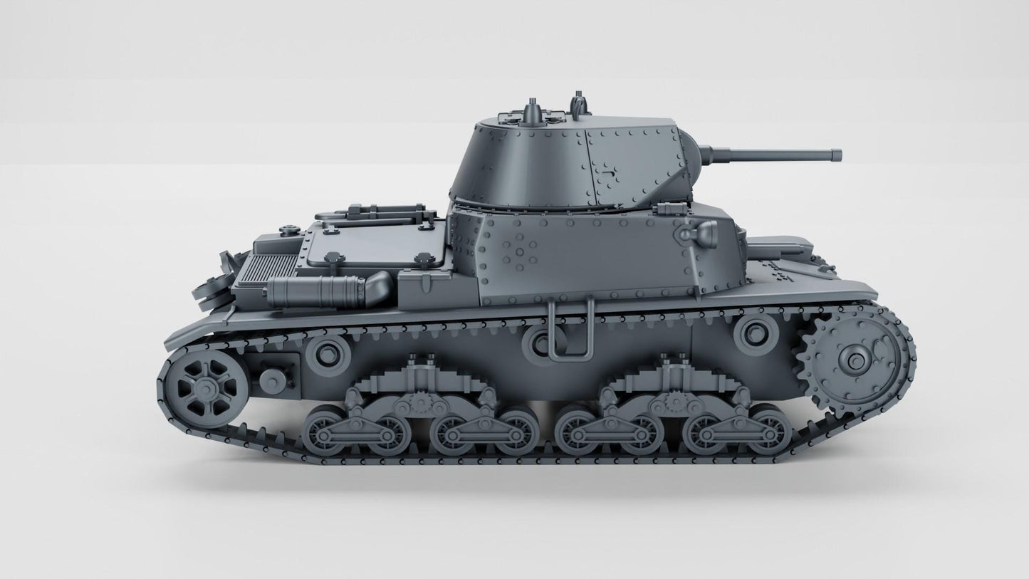 BA Battlegroup Carro Armato M13-40 Medium tank  (WW2 Italy ) 3D Printed Various Scales
