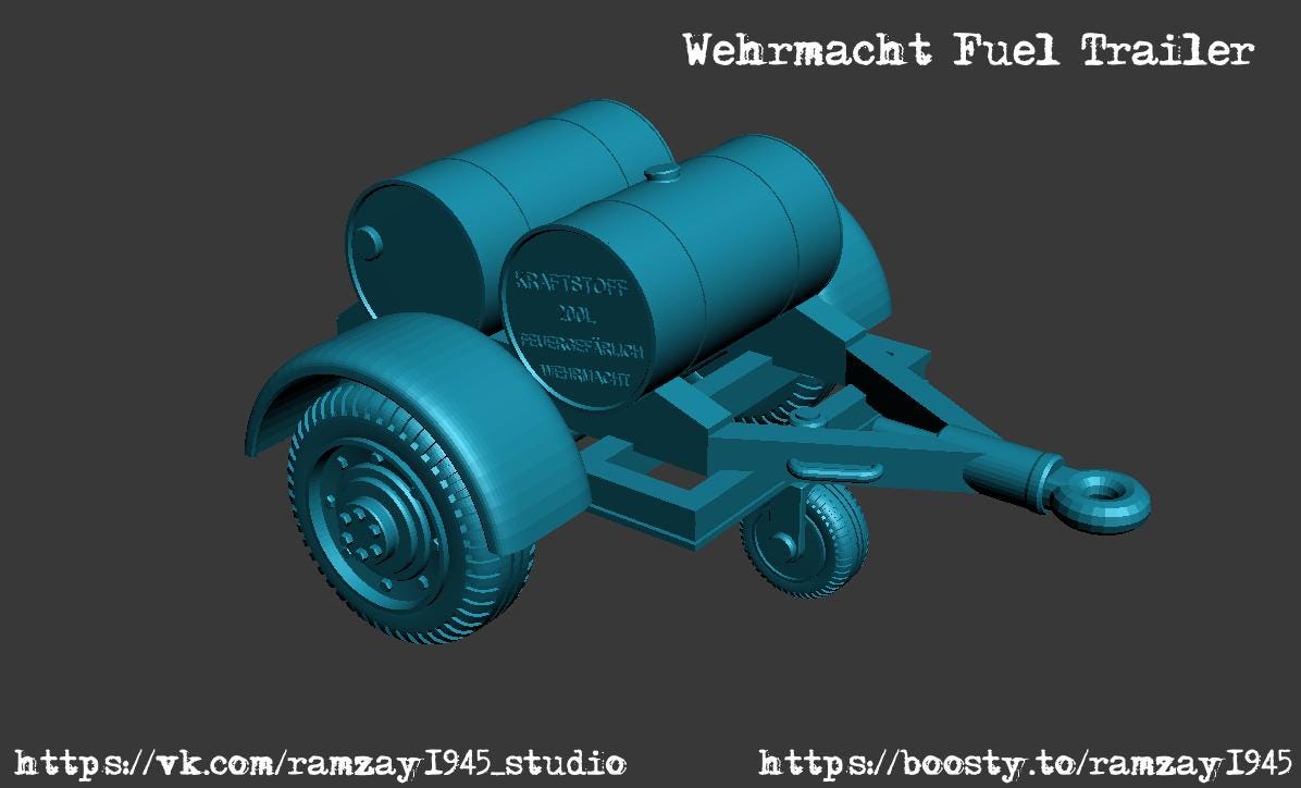 BA Battlegroup German-fuel-trailer (Germany , WW2) Various Scales