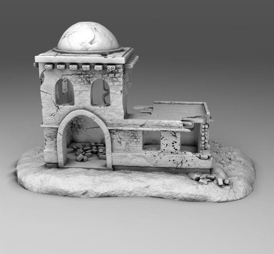 Wargaming Terrain  Arab Building Terrain 01 | 3D Printed Miniatures in 1:56 Scale Various Scales