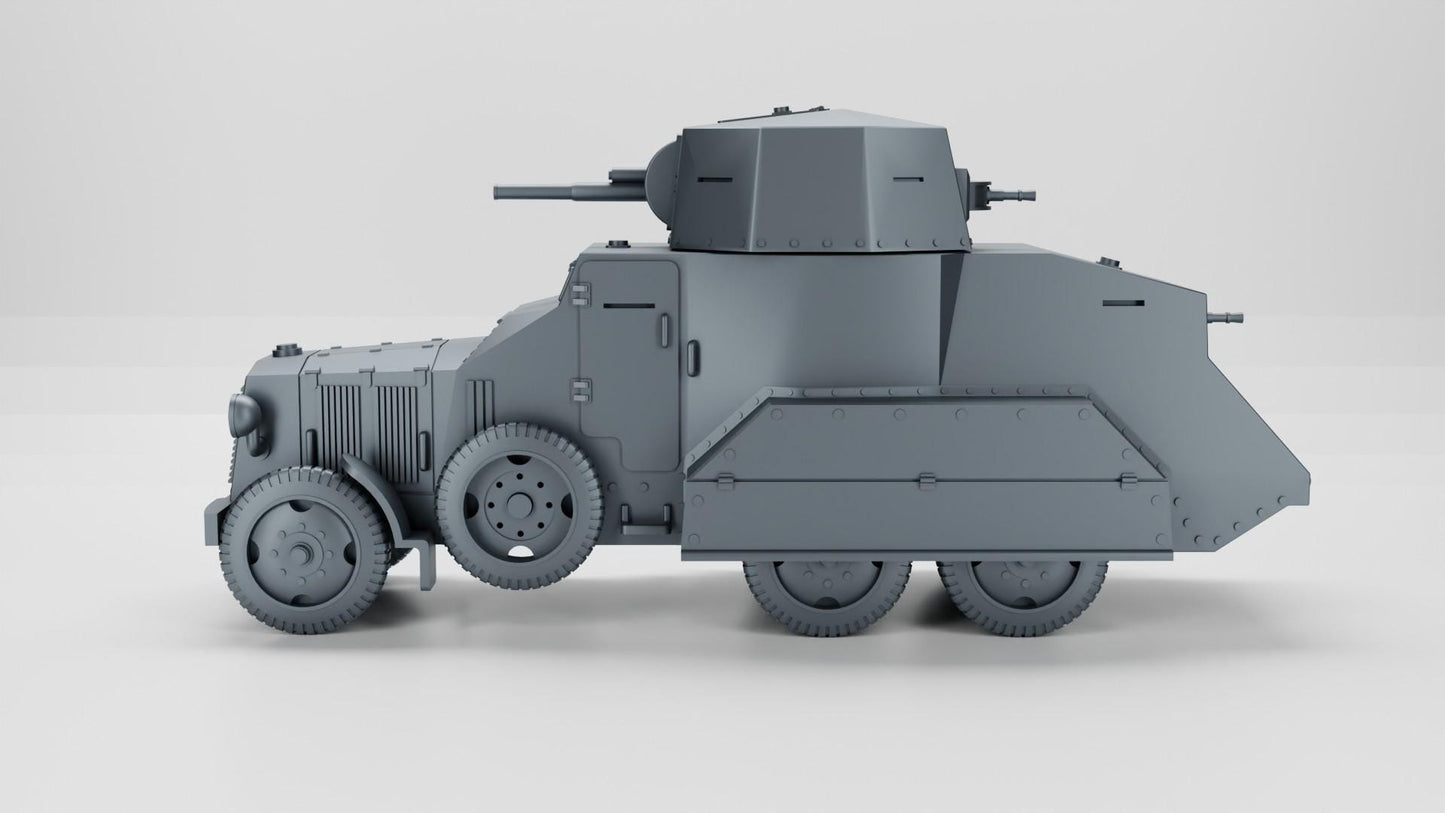 BA Battlegroup Armoured Car Autoblinda AB 611  (WW2 Italy ) 3D Printed Various Scales