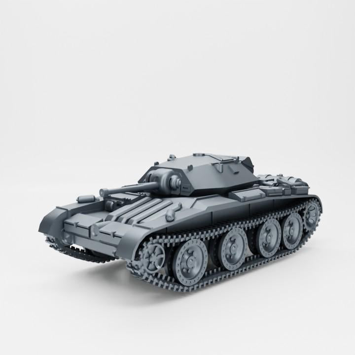 A13 Mk III Covenanter Tank  (UK, WW2) Various Scales British 3D Printed