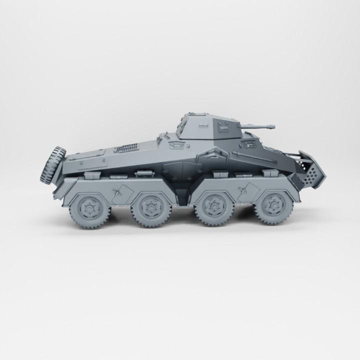 3D Printed Sd.Kfz. 231 Armoured Car: 28mm WWII Wargaming Model