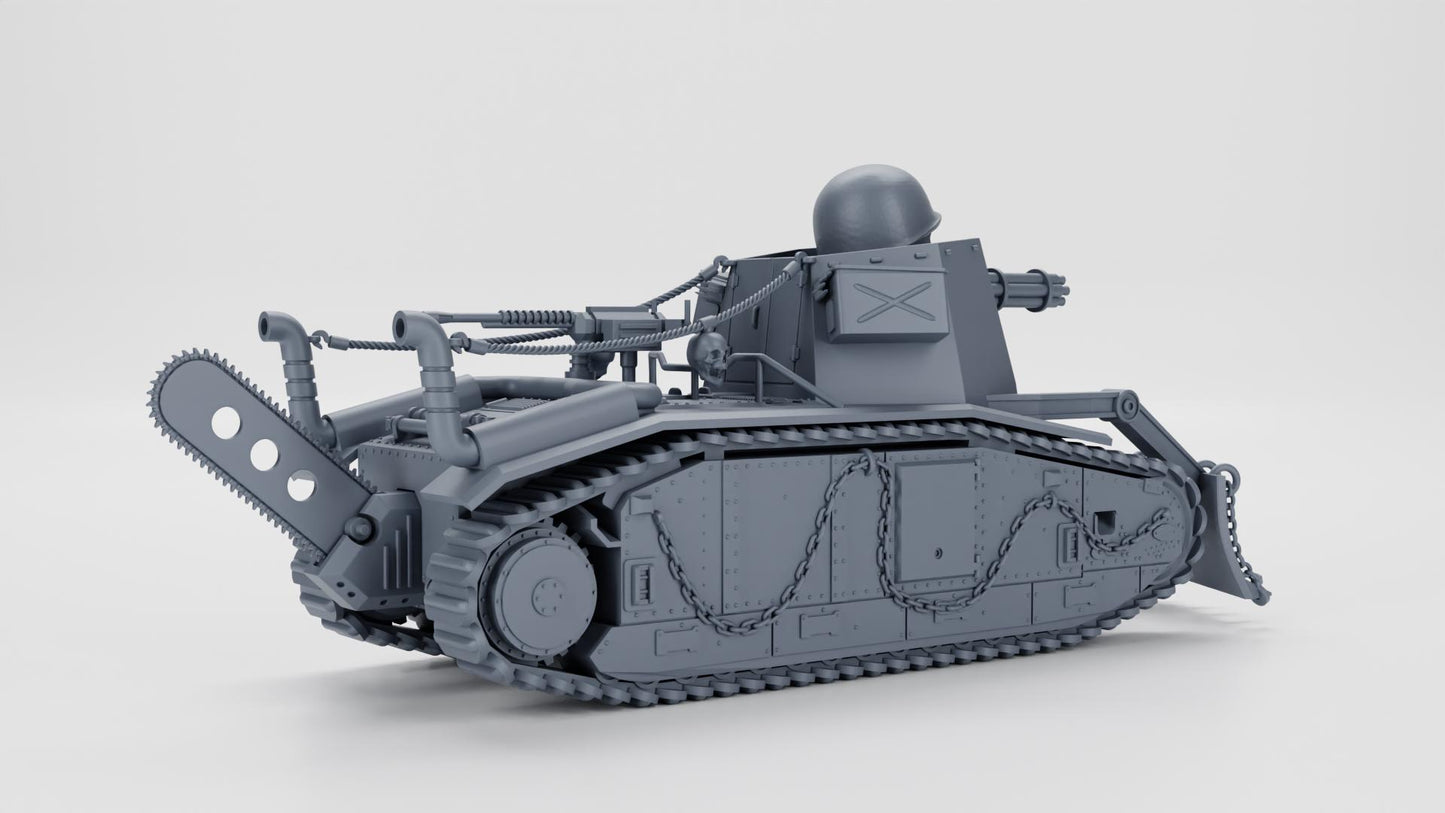 Heavy tank Char B1 (France, WW2)  K47 Fallout Gaslands Weird War II 1-64
