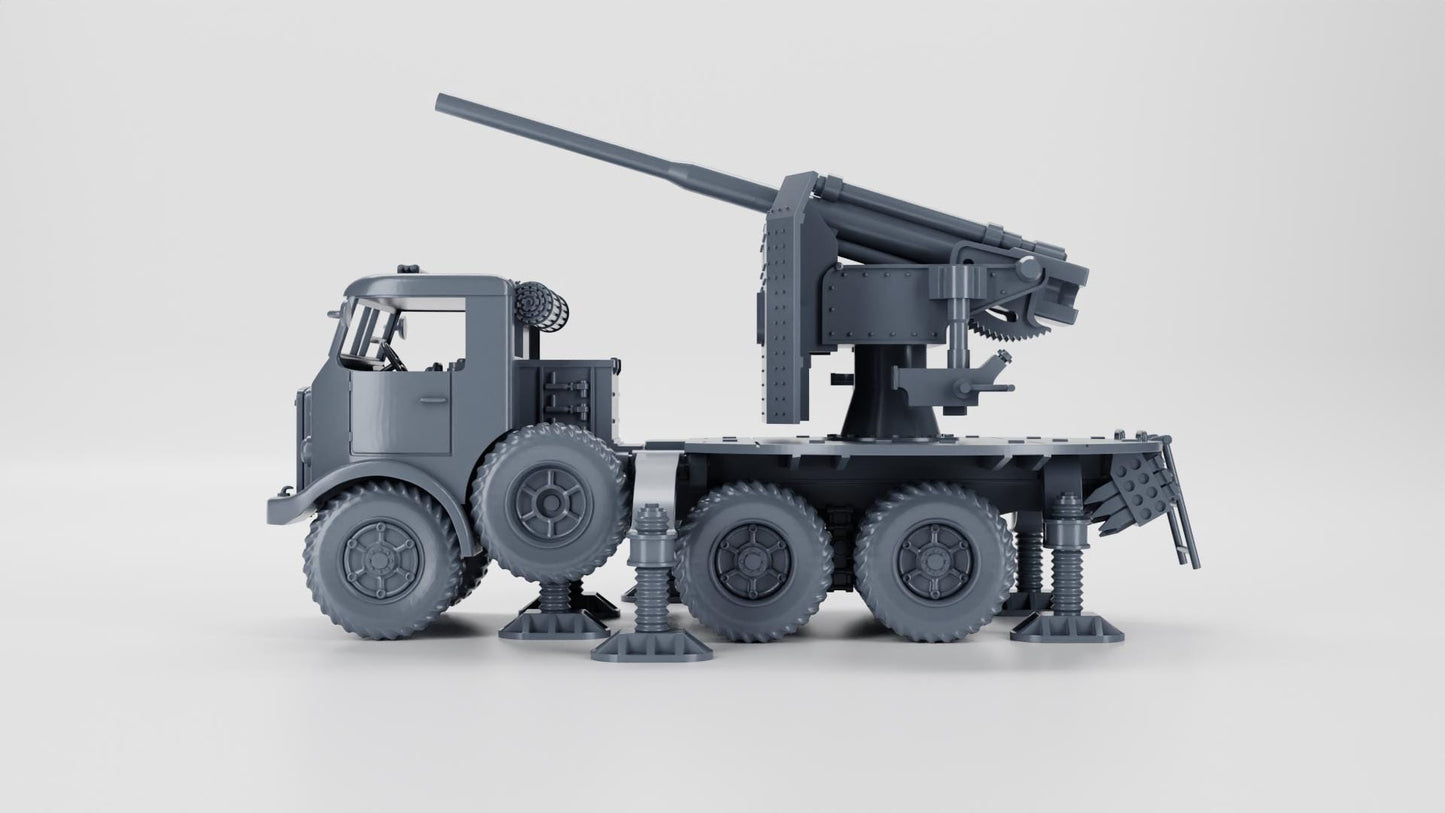 BA Battlegroup Breda 52 with 90-53 Self-Propelled Gun Truck (WW2 Italy ) 3D Printed Various Scales