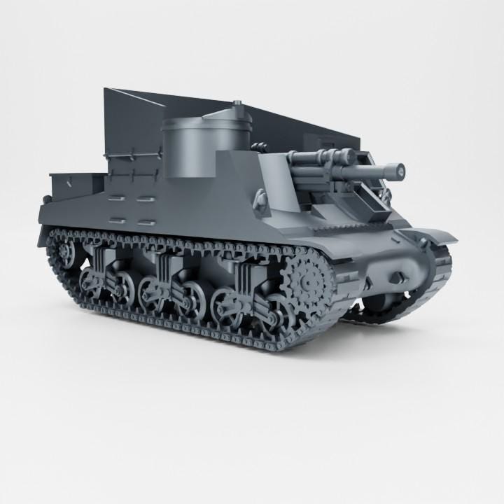 Bolt Action battlegroup British Canadian M7 Priest (Commonwealth, WW2) 3 Variants