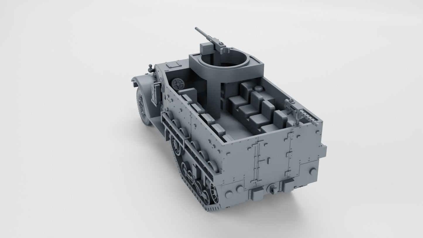 BA Battlegroup American M5 Halftrack (USA, WW2)  3D Printed Various Scales