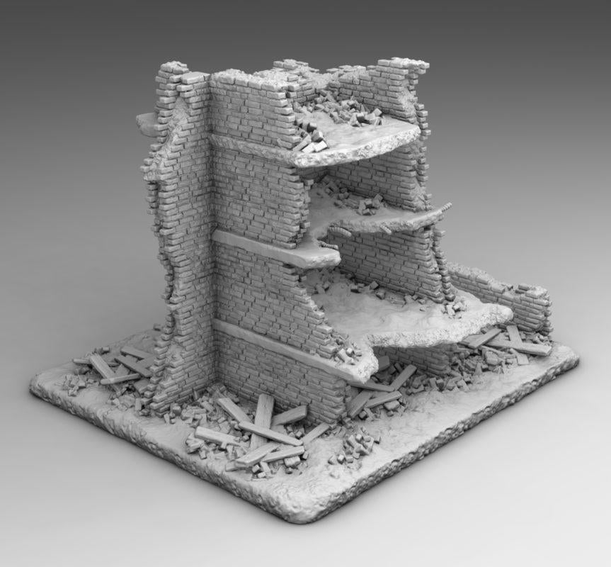 Wargaming Terrain  Arab Building  | 3D Printed Miniatures in 1:56 Scale Various Scales