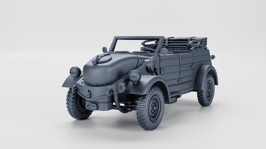 VW Kubelwagen Typ 239 Holzgas (Gas-Generator) (Germany) – 3D Printed Resin Miniature | Highly Detailed WWII Vehicle | Multiple Scales