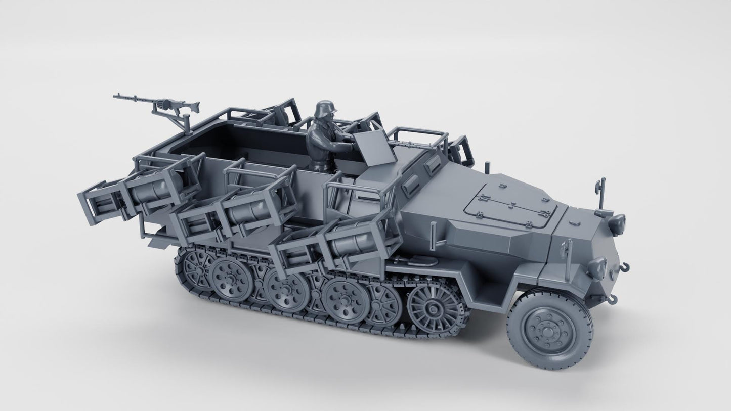 3D Printed Sd.Kfz.251 Stuka zu Fuss - 28mm WWII Wargame Model