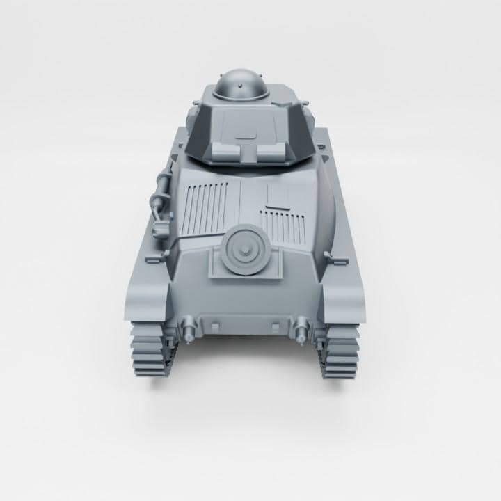 Hotchkiss H35 French Tank – 3D Printed Resin Miniature (Multiple Scales)