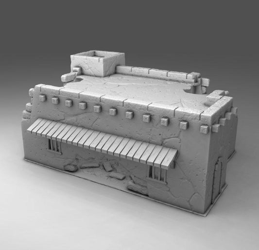 28 mm Arab Building 02 PLA  | 3D Printed Miniatures in 1:56 Scale Various Scales